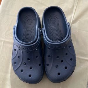 Navy crocs